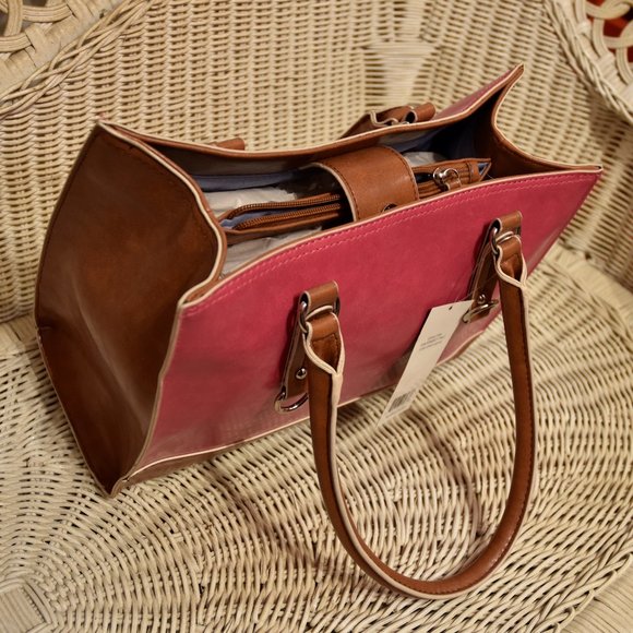 Mondani Pink/Cognac Purse - Picture 4 of 5